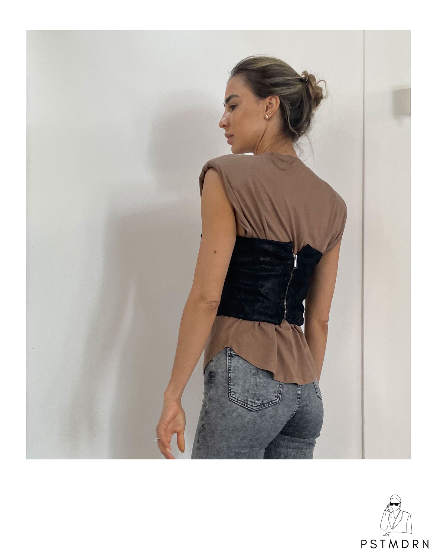 Bustier Top Fashion Digital Pattern postmodern Design by Carlotta Gherzi